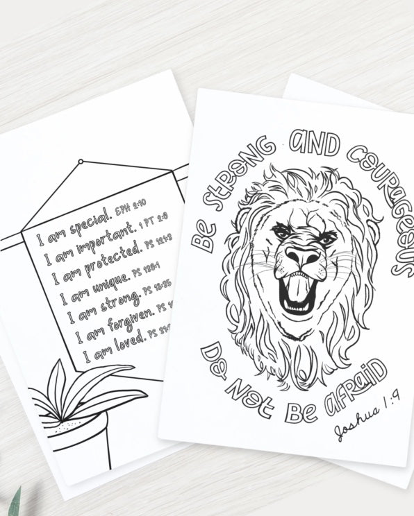 FREE Scripture Coloring Pages for Kids