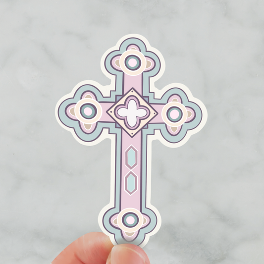 Byzantine Cross Sticker
